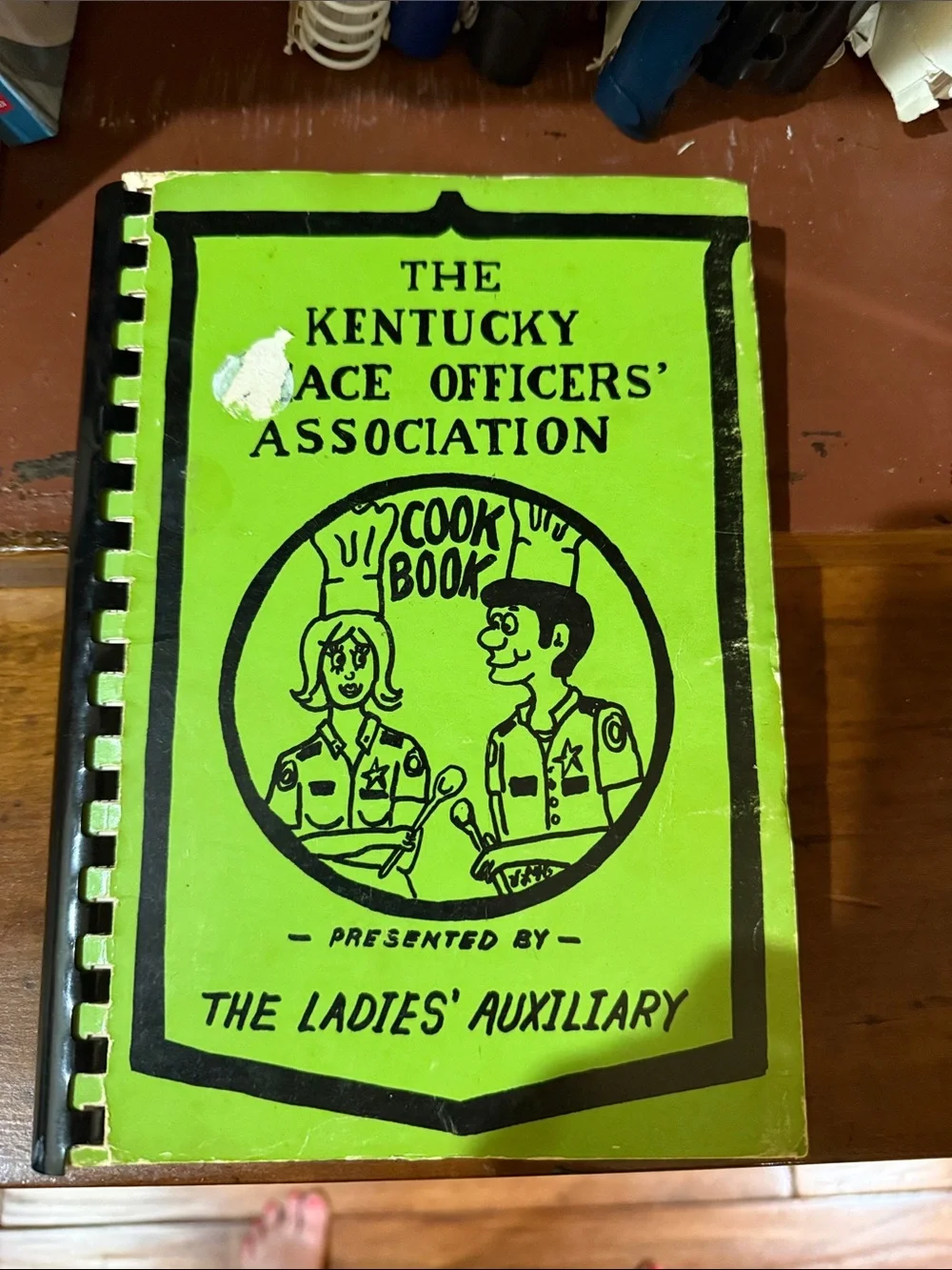 The Kentucky Peace Officers' Association Cookbook - Bright Lime Green Cover